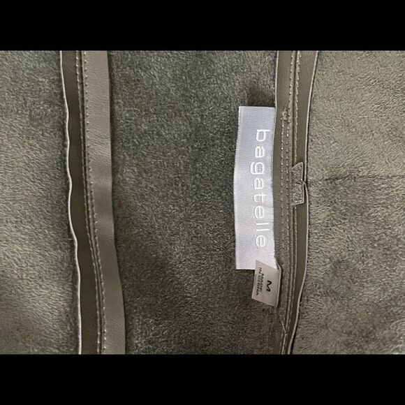 𝅺VEGAN Leather Olive  Jacket - Picture 8 of 10